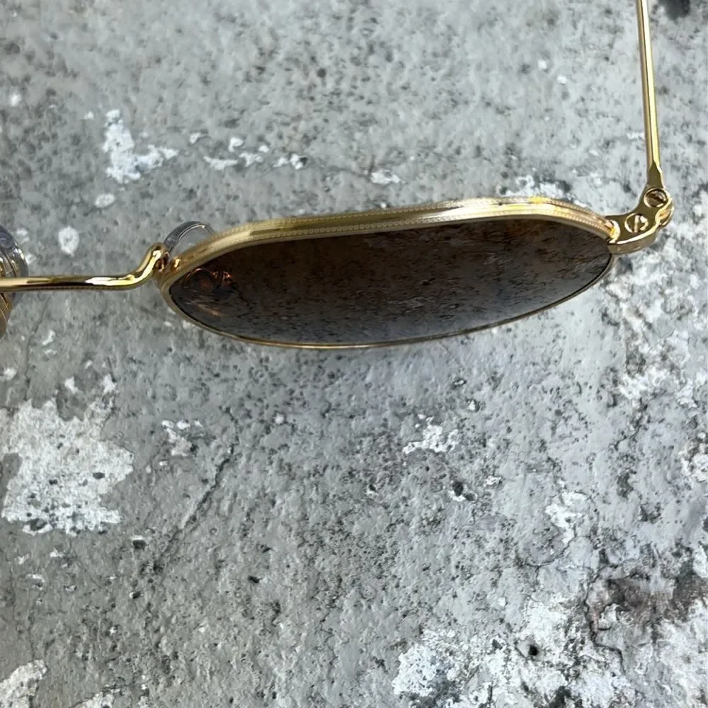 Ray-Ban gold brown